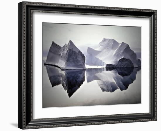 Iceberg Reflections-null-Framed Art Print