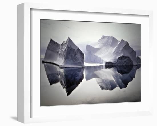 Iceberg Reflections-null-Framed Art Print