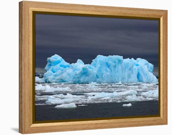 Iceberg, Western Antarctic Peninsula, Antarctica-Steve Kazlowski-Framed Premier Image Canvas