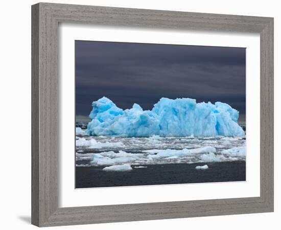 Iceberg, Western Antarctic Peninsula, Antarctica-Steve Kazlowski-Framed Photographic Print