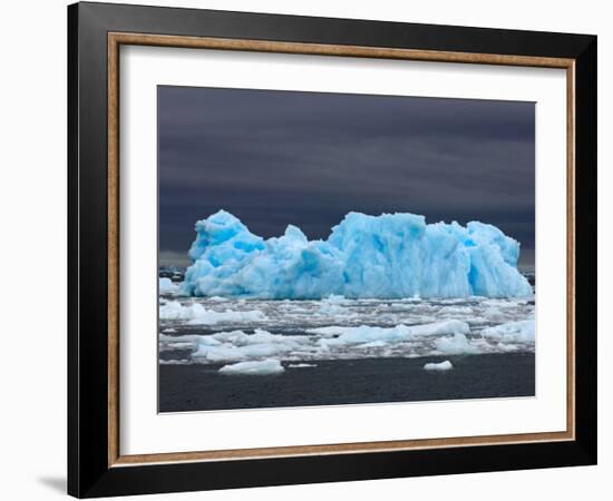 Iceberg, Western Antarctic Peninsula, Antarctica-Steve Kazlowski-Framed Photographic Print