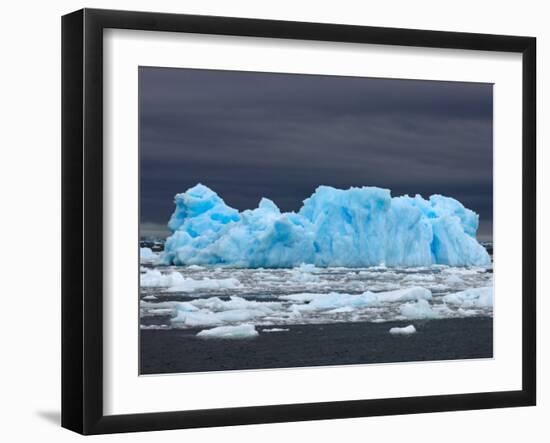 Iceberg, Western Antarctic Peninsula, Antarctica-Steve Kazlowski-Framed Photographic Print