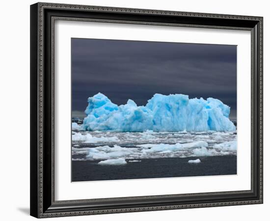 Iceberg, Western Antarctic Peninsula, Antarctica-Steve Kazlowski-Framed Photographic Print