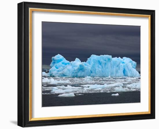 Iceberg, Western Antarctic Peninsula, Antarctica-Steve Kazlowski-Framed Photographic Print