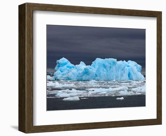 Iceberg, Western Antarctic Peninsula, Antarctica-Steve Kazlowski-Framed Photographic Print