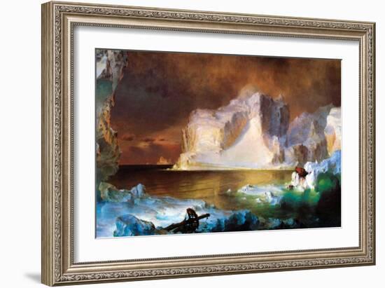 Iceberg-Frederic Edwin Church-Framed Art Print