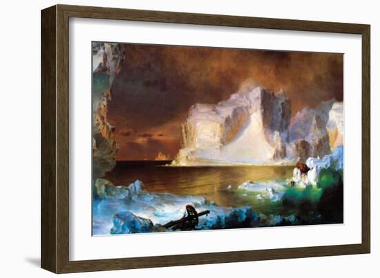 Iceberg-Frederic Edwin Church-Framed Art Print