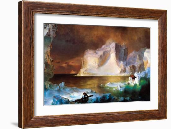 Iceberg-Frederic Edwin Church-Framed Art Print