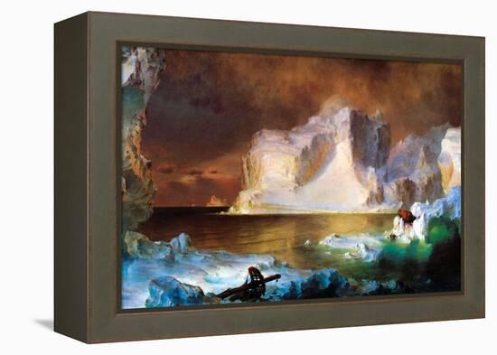 Iceberg-Frederic Edwin Church-Framed Stretched Canvas