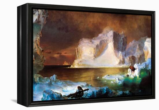 Iceberg-Frederic Edwin Church-Framed Stretched Canvas