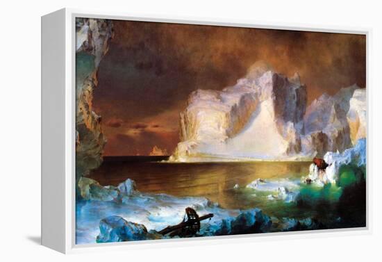 Iceberg-Frederic Edwin Church-Framed Stretched Canvas