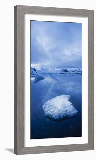 Icebergs 1 Vertical-Moises Levy-Framed Photographic Print