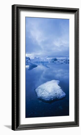 Icebergs 1 Vertical-Moises Levy-Framed Photographic Print