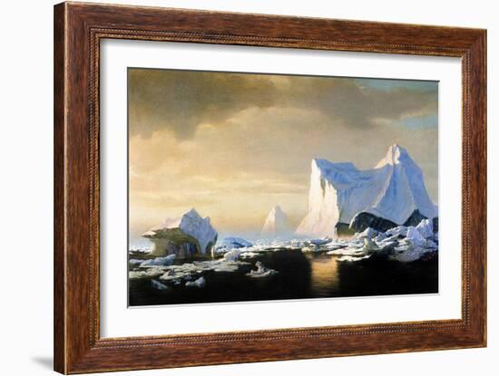 Icebergs, 1882-William Bradford-Framed Giclee Print