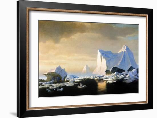 Icebergs, 1882-William Bradford-Framed Giclee Print