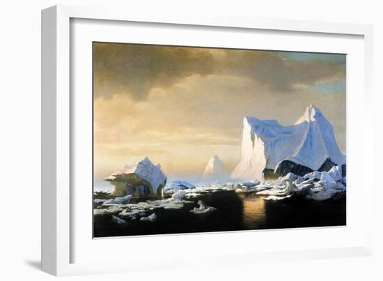 Icebergs, 1882-William Bradford-Framed Giclee Print