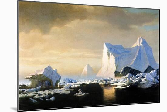 Icebergs, 1882-William Bradford-Mounted Giclee Print
