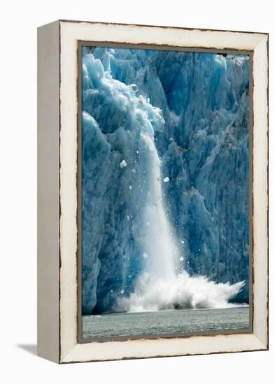 Icebergs Calving from Glacier, Alaska-Paul Souders-Framed Premier Image Canvas