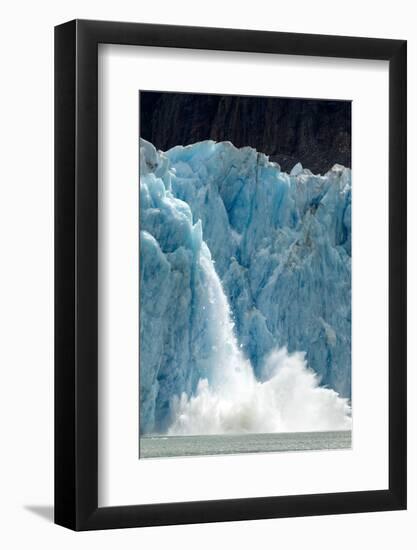 Icebergs Calving from Glacier, Alaska-null-Framed Photographic Print