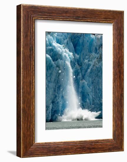 Icebergs Calving from Glacier, Alaska-Paul Souders-Framed Photographic Print