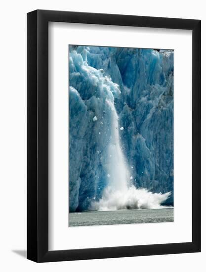 Icebergs Calving from Glacier, Alaska-Paul Souders-Framed Photographic Print