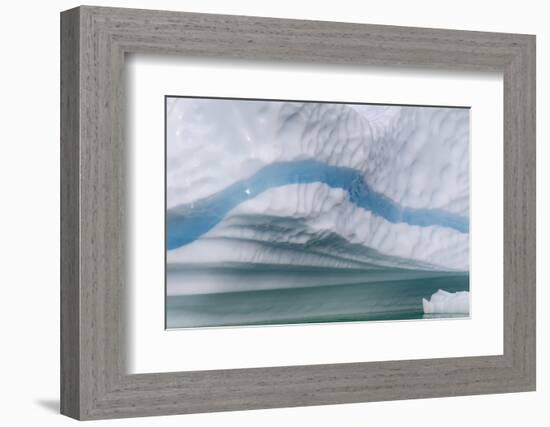 Icebergs drifting in the fjords of southern Greenland, Denmark-Martin Zwick-Framed Photographic Print