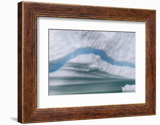 Icebergs drifting in the fjords of southern Greenland, Denmark-Martin Zwick-Framed Photographic Print