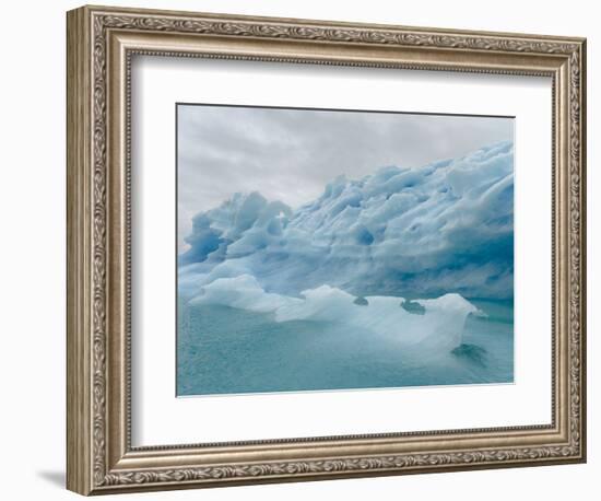 Icebergs drifting in the fjords of southern Greenland, Denmark-Martin Zwick-Framed Photographic Print