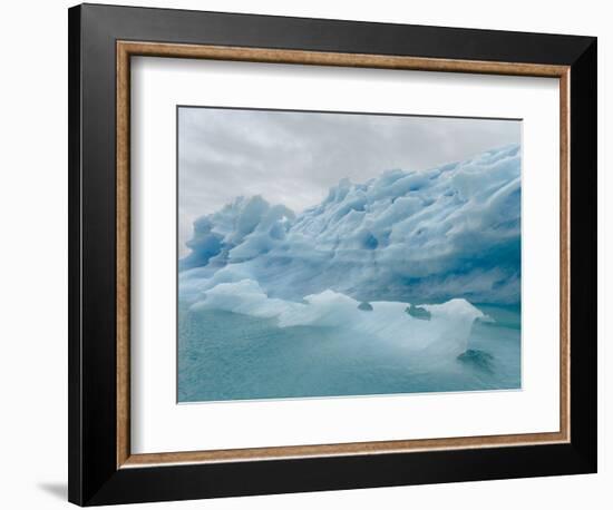 Icebergs drifting in the fjords of southern Greenland, Denmark-Martin Zwick-Framed Photographic Print