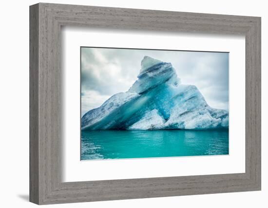 Icebergs Floating. Ices and Icebergs. Glacier-Oprea George-Framed Photographic Print