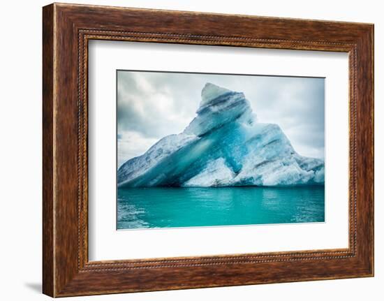 Icebergs Floating. Ices and Icebergs. Glacier-Oprea George-Framed Photographic Print