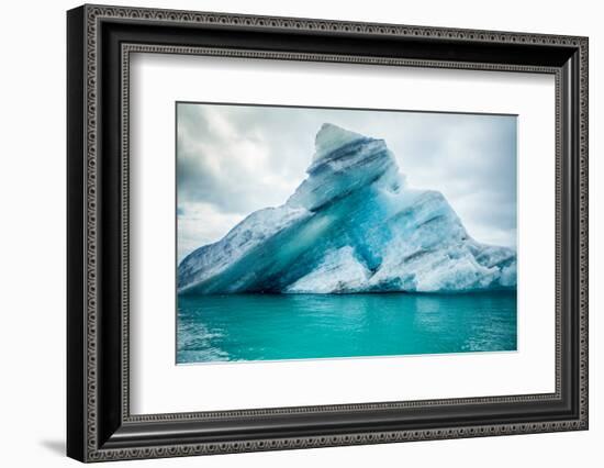 Icebergs Floating. Ices and Icebergs. Glacier-Oprea George-Framed Photographic Print