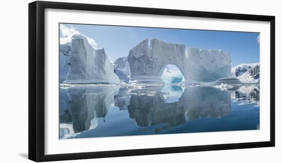 Icebergs floating in the Southern Ocean, Antarctic Peninsula, Antarctica-Panoramic Images-Framed Photographic Print