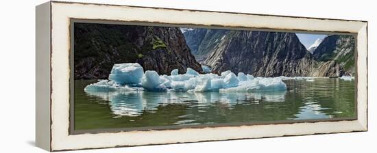 Icebergs Floating on Water of Tracy Arm Fjord, Southeast Alaska, Alaska, Usa-null-Framed Premier Image Canvas