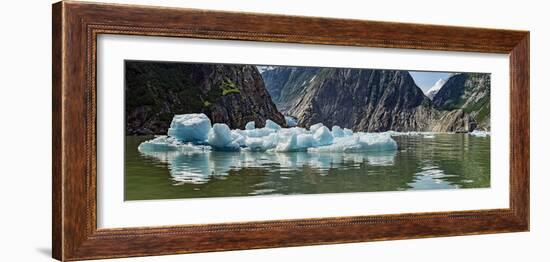 Icebergs Floating on Water of Tracy Arm Fjord, Southeast Alaska, Alaska, Usa-null-Framed Photographic Print