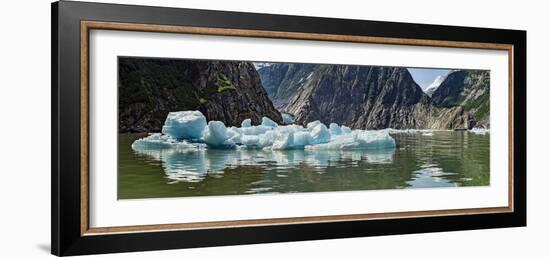 Icebergs Floating on Water of Tracy Arm Fjord, Southeast Alaska, Alaska, Usa-null-Framed Photographic Print