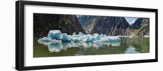 Icebergs Floating on Water of Tracy Arm Fjord, Southeast Alaska, Alaska, Usa-null-Framed Photographic Print
