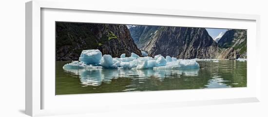 Icebergs Floating on Water of Tracy Arm Fjord, Southeast Alaska, Alaska, Usa-null-Framed Photographic Print