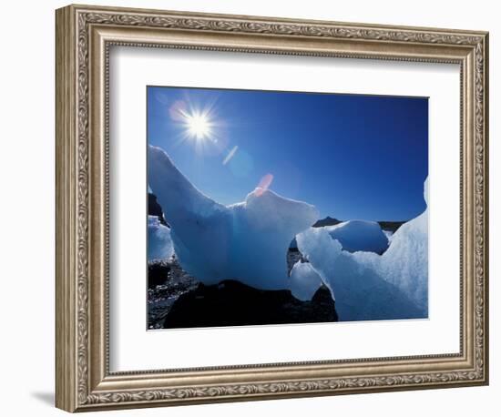 Icebergs from Columbia Glacier, Prince William Sound, Alaska, USA-Hugh Rose-Framed Photographic Print