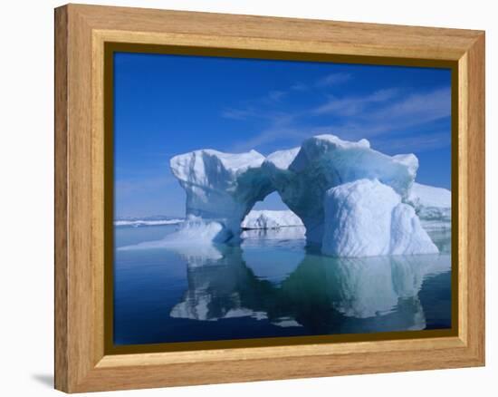 Icebergs from the Icefjord, Ilulissat, Disko Bay, Greenland, Polar Regions-Robert Harding-Framed Premier Image Canvas