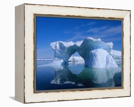 Icebergs from the Icefjord, Ilulissat, Disko Bay, Greenland, Polar Regions-Robert Harding-Framed Premier Image Canvas