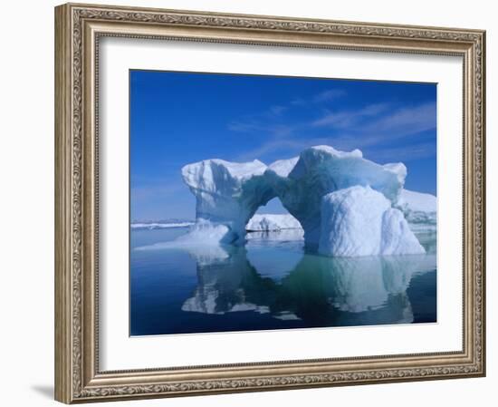 Icebergs from the Icefjord, Ilulissat, Disko Bay, Greenland, Polar Regions-Robert Harding-Framed Photographic Print