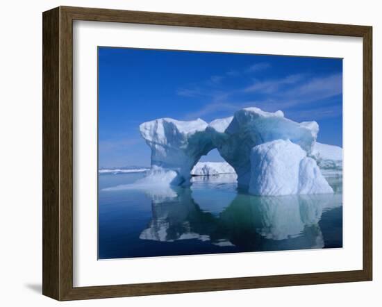 Icebergs from the Icefjord, Ilulissat, Disko Bay, Greenland, Polar Regions-Robert Harding-Framed Photographic Print