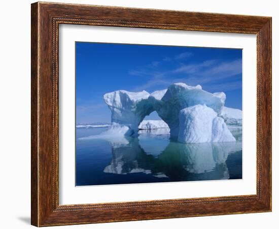 Icebergs from the Icefjord, Ilulissat, Disko Bay, Greenland, Polar Regions-Robert Harding-Framed Photographic Print