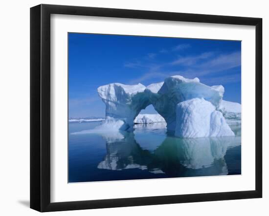 Icebergs from the Icefjord, Ilulissat, Disko Bay, Greenland, Polar Regions-Robert Harding-Framed Photographic Print