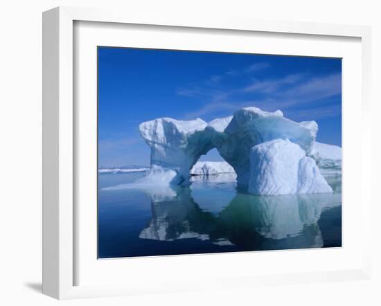 Icebergs from the Icefjord, Ilulissat, Disko Bay, Greenland, Polar Regions-Robert Harding-Framed Photographic Print