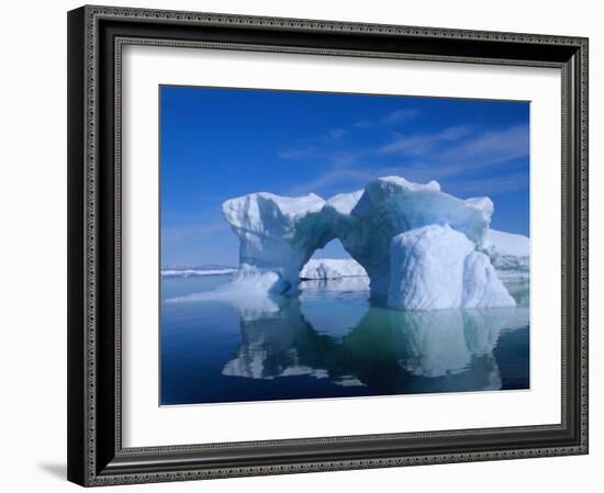 Icebergs from the Icefjord, Ilulissat, Disko Bay, Greenland, Polar Regions-Robert Harding-Framed Photographic Print