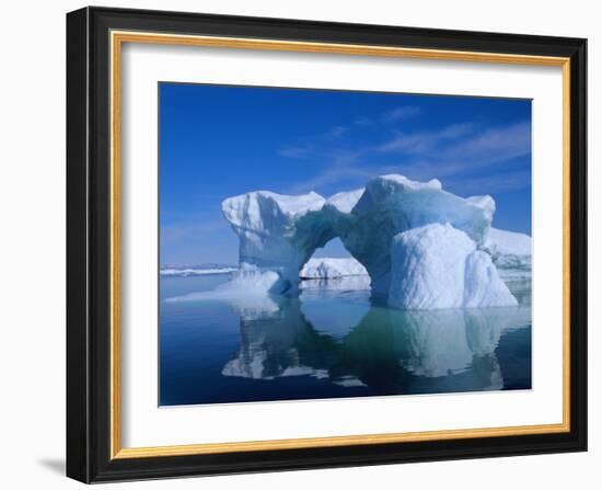 Icebergs from the Icefjord, Ilulissat, Disko Bay, Greenland, Polar Regions-Robert Harding-Framed Photographic Print