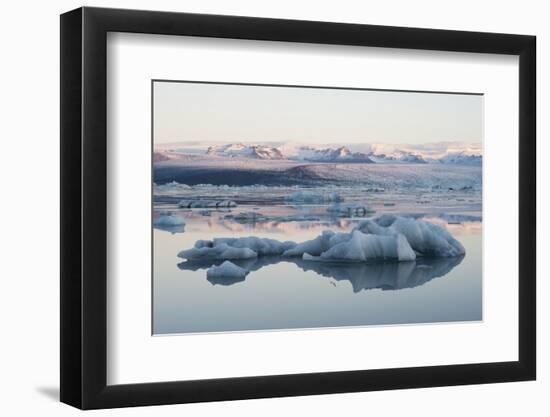 Icebergs, Glacier Lagoon Jškulsarlon, South Iceland-Julia Wellner-Framed Photographic Print