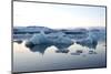 Icebergs, Glacier Lagoon Jškulsarlon, South Iceland-Julia Wellner-Mounted Photographic Print